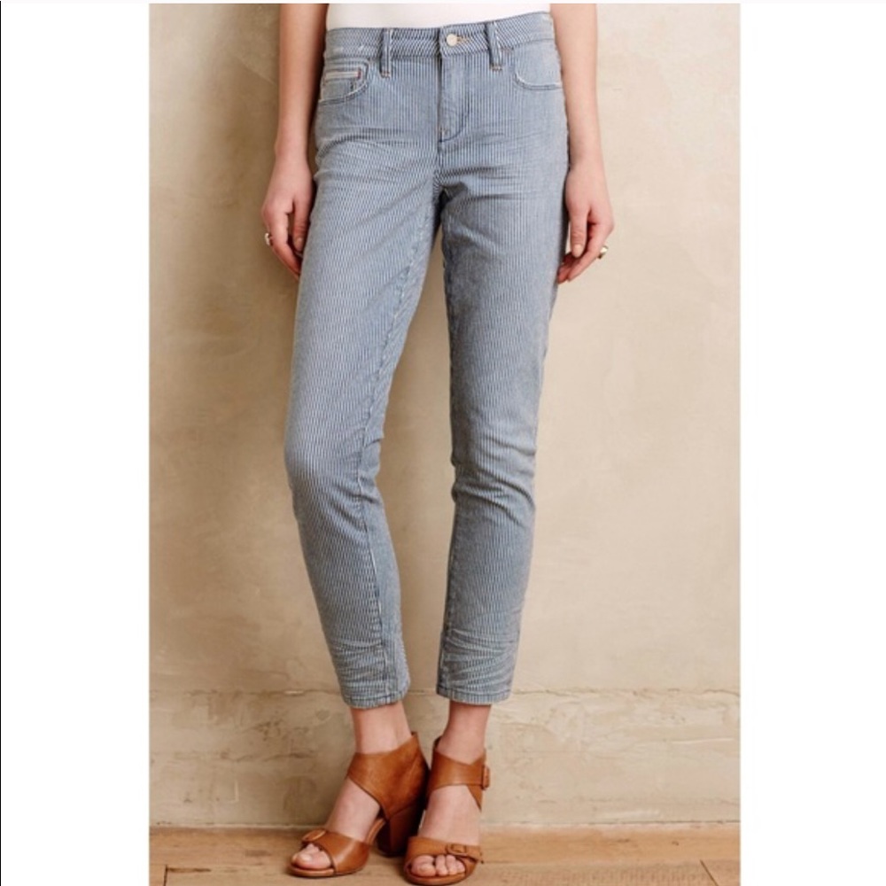 Anthropologie Pilcro Stet Railroad Striped Jeans - Picture 2 of 8